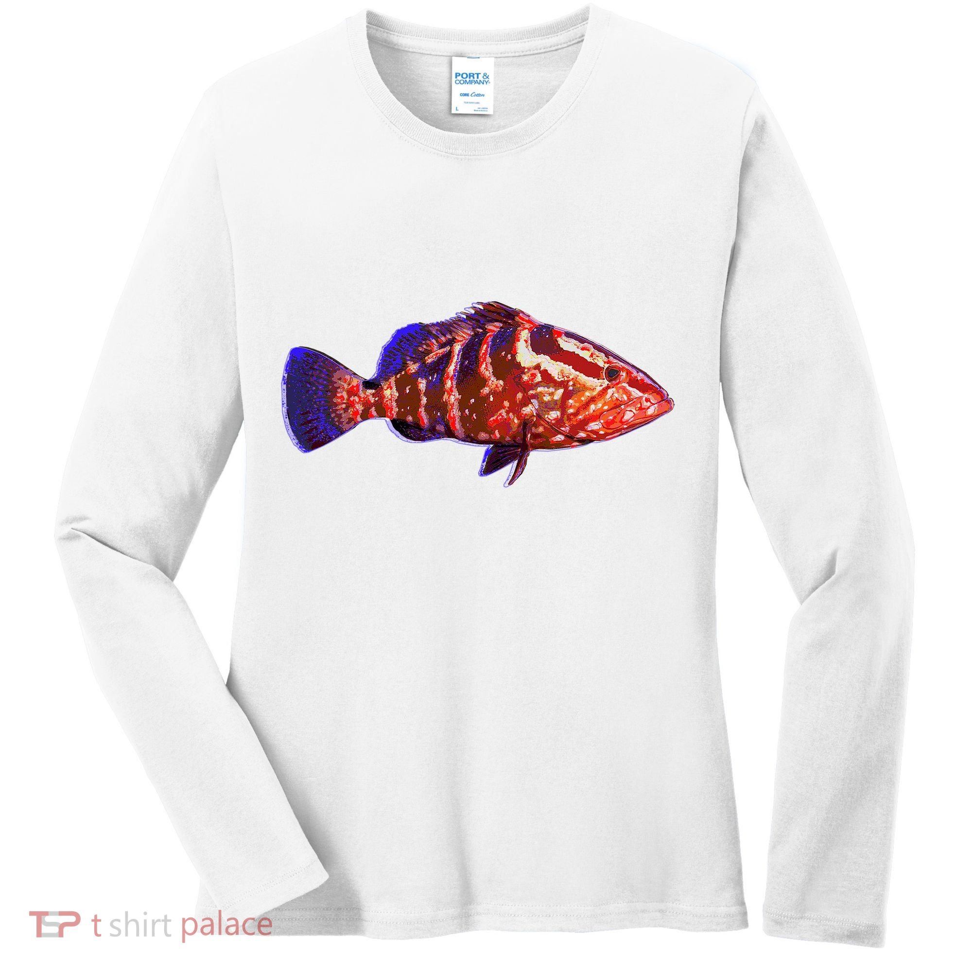 Wildlife Funky Grouper Women's Long Sleeve Shirt