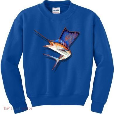 Wildlife Funky Sailfish Kids Sweatshirt