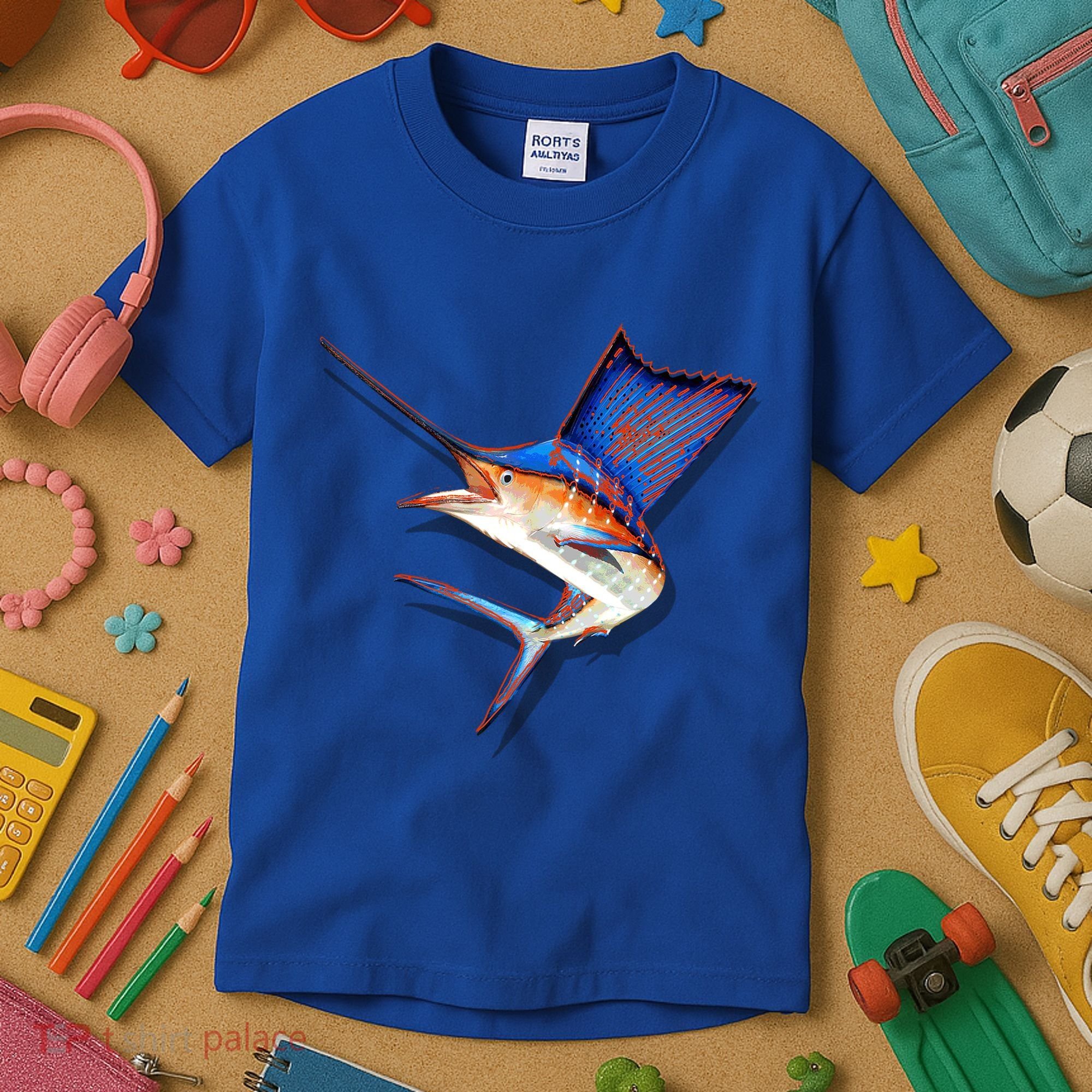 Wildlife Funky Sailfish Kids T-Shirt