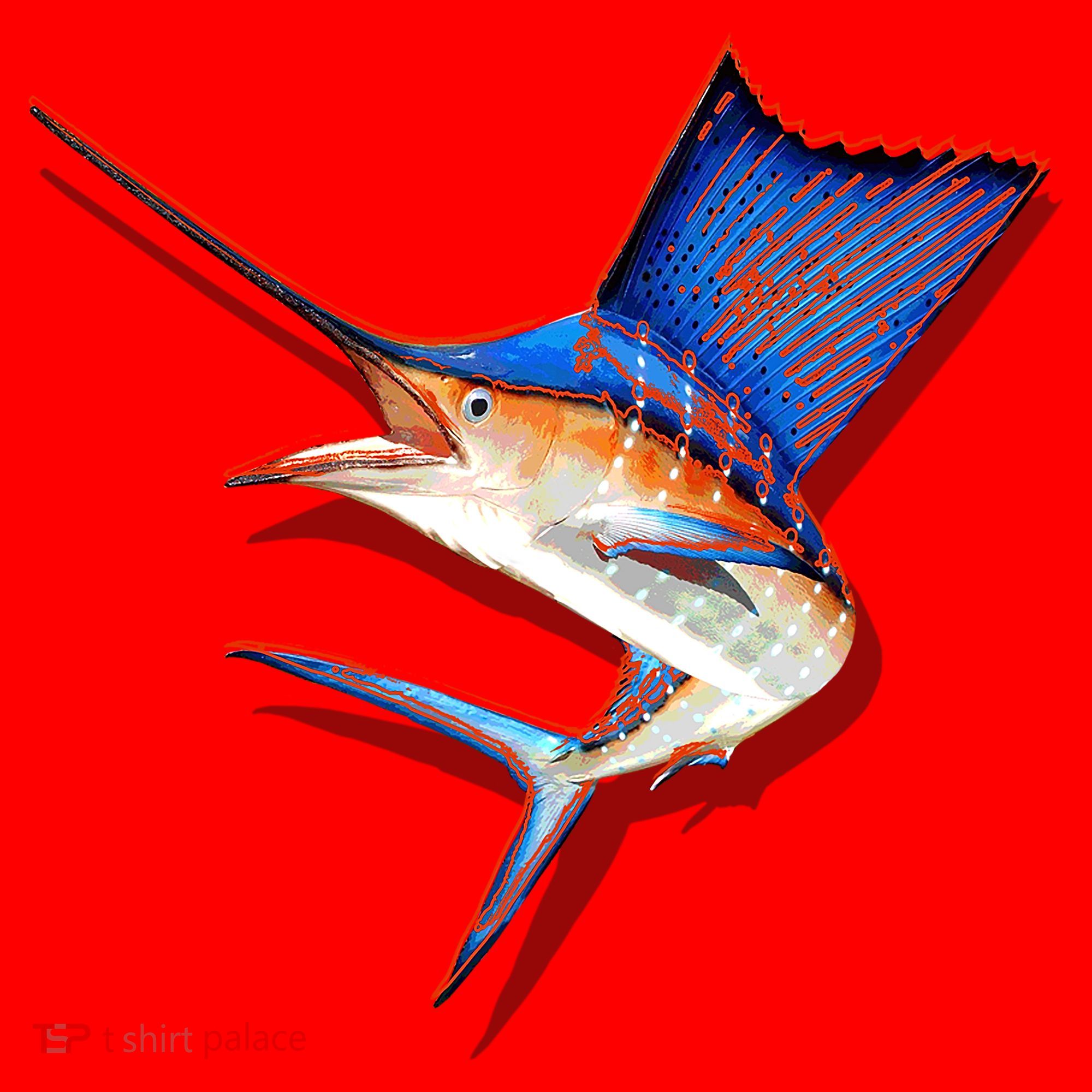 Wildlife Funky Sailfish Santa Hat