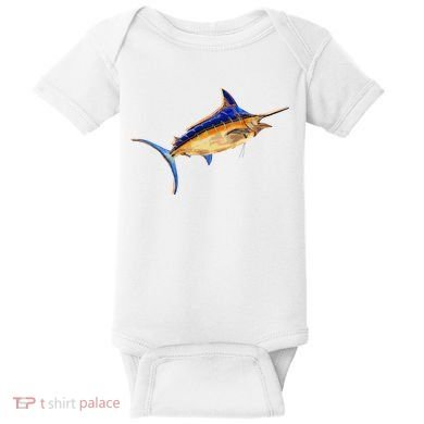 Wildlife Funky Swordfish Baby Bodysuit
