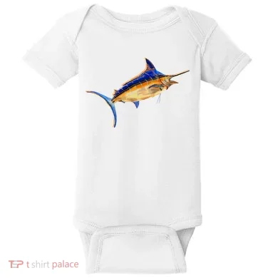 Wildlife Funky Swordfish Baby Bodysuit
