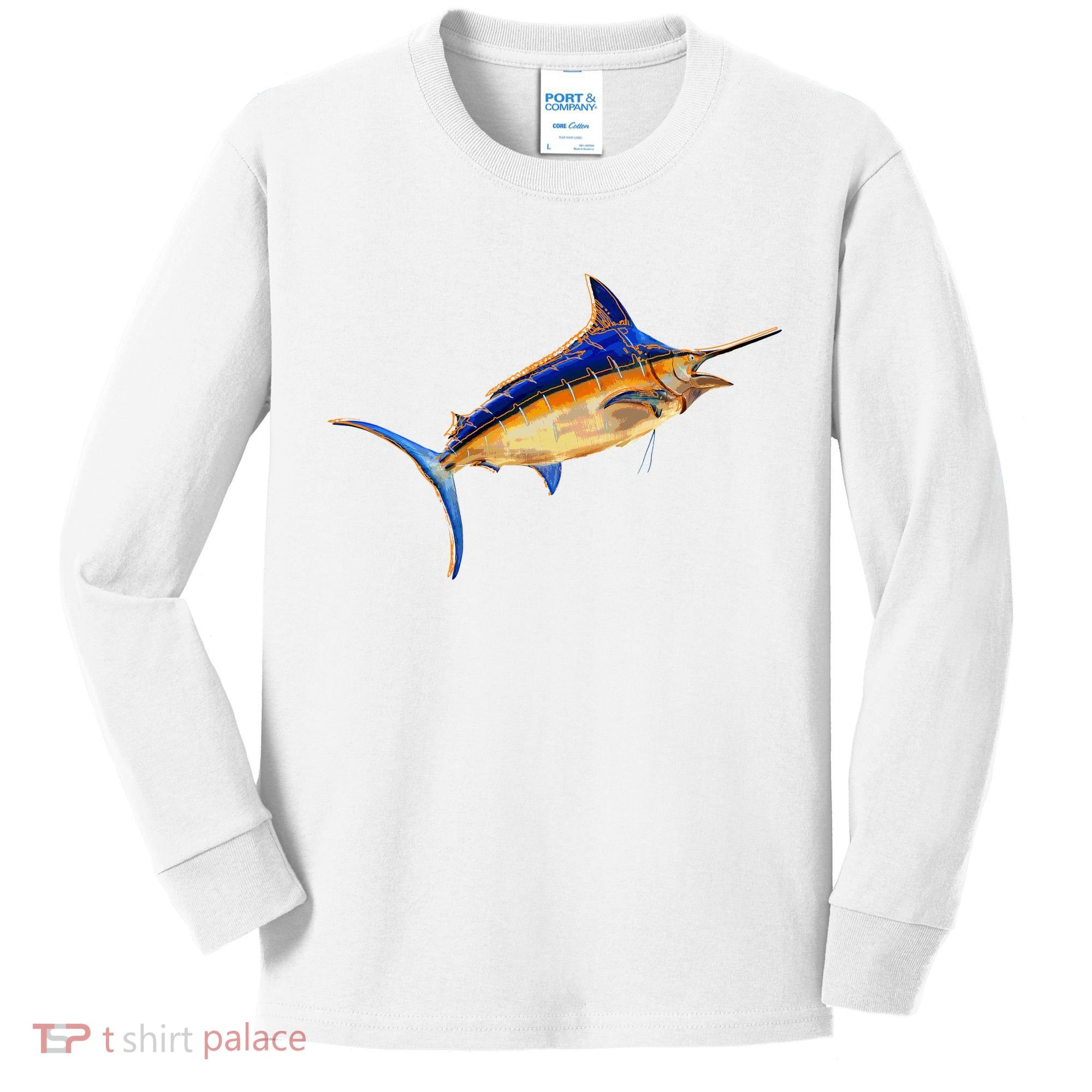 Wildlife Funky Swordfish Kids Long Sleeve Shirt