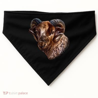 Wildlife Ram Stare USA-Made Doggie Bandana