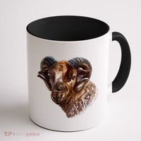 Wildlife Ram Stare Coffee Mug thumb 1