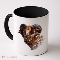 Wildlife Ram Stare Coffee Mug thumb 0