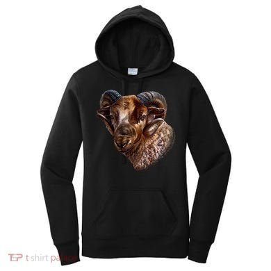Wildlife Ram Stare Women's Hoodie