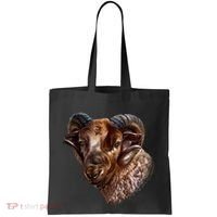 Wildlife Ram Stare Tote Bag thumb 0