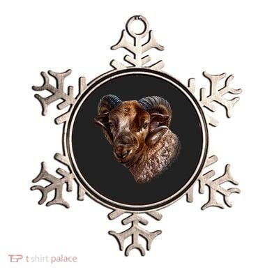 Wildlife Ram Stare Ornament