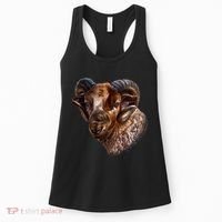 Wildlife Ram Stare Women's Tank Top thumb 0