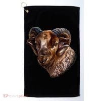 Wildlife Ram Stare Golf Towel thumb 0