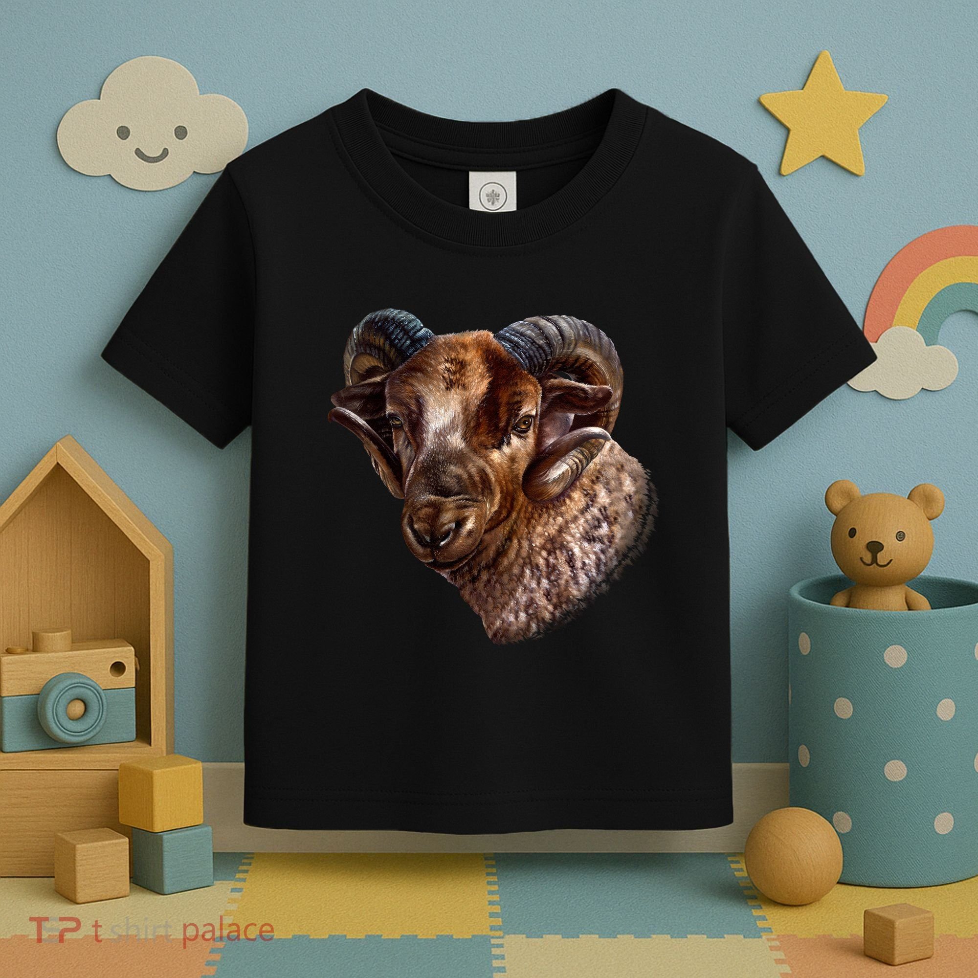 Wildlife Ram Stare Toddler T-Shirt