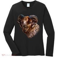 Wildlife Ram Stare Women's Long Sleeve Shirt thumb 0