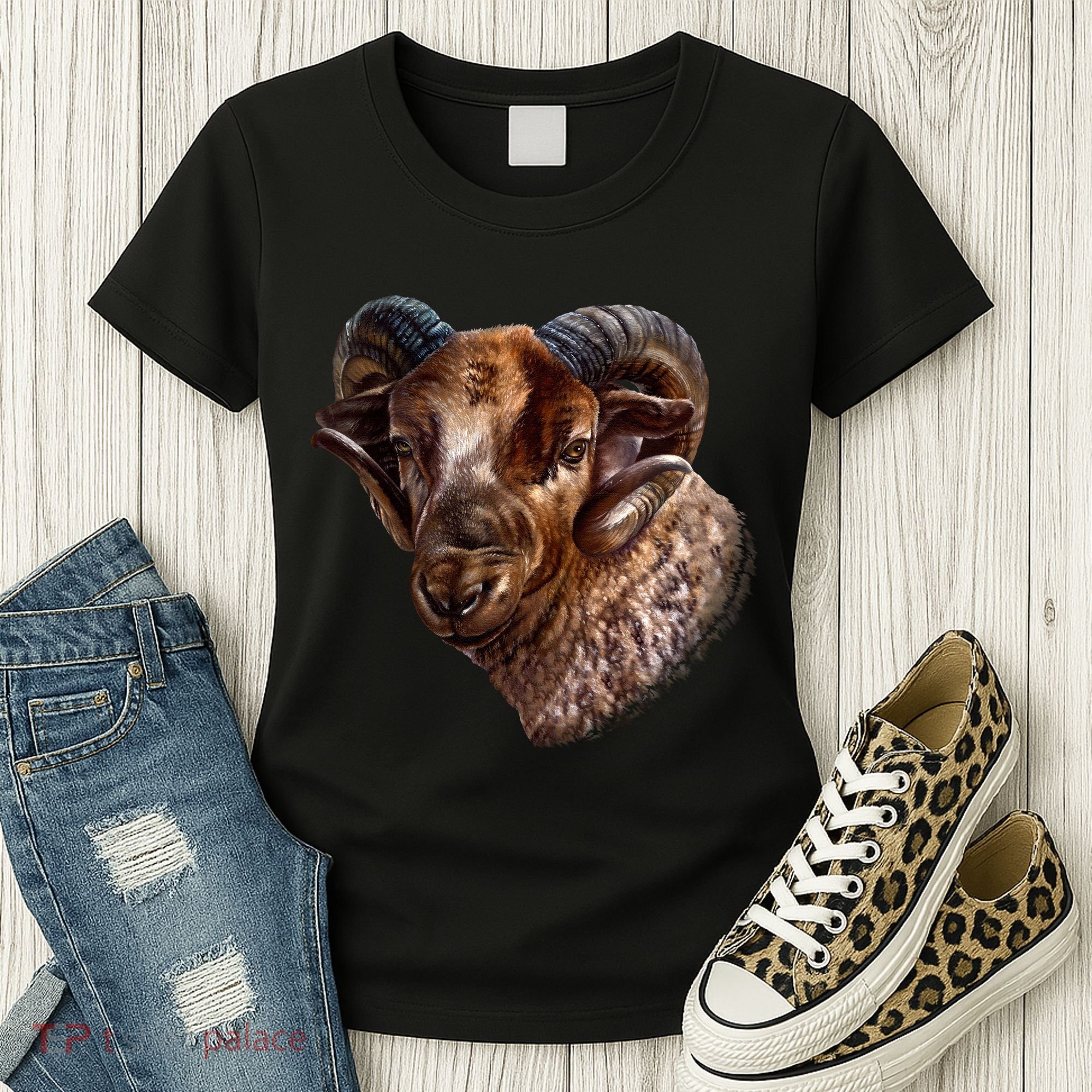 Wildlife Ram Stare Women's T-Shirt