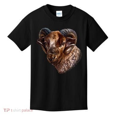 Wildlife Ram Stare Kids T-Shirt