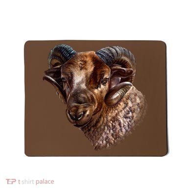 Wildlife Ram Stare Mousepad