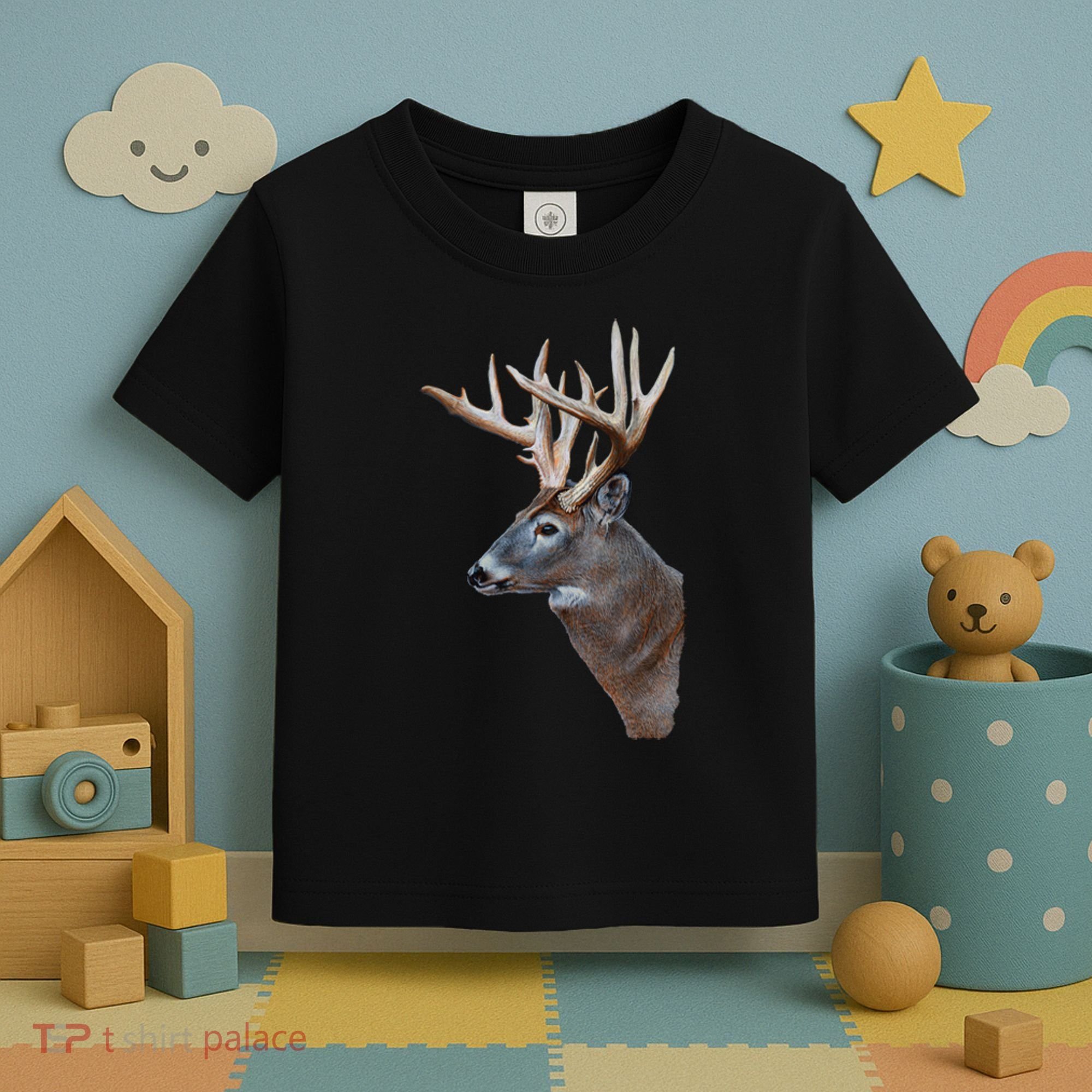 Wildlife The Boss Deer Head Toddler T-Shirt