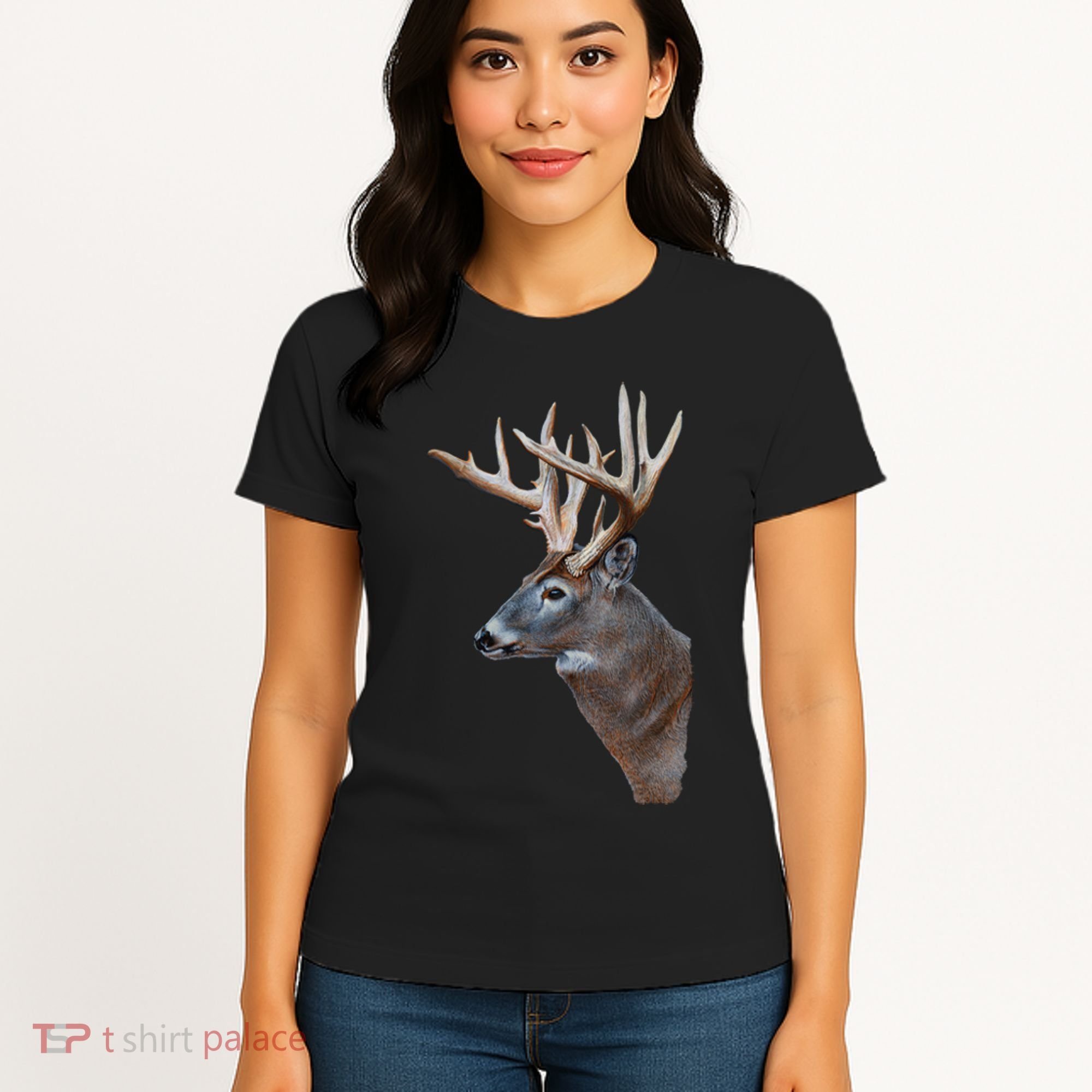 Wildlife The Boss Deer Head Women's T-Shirt