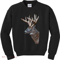 Wildlife The Boss Deer Head Kids Sweatshirt thumb 0