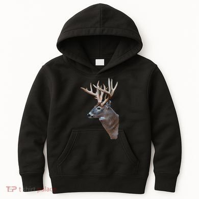 Wildlife The Boss Deer Head Kids Hoodie