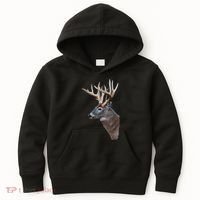 Wildlife The Boss Deer Head Kids Hoodie thumb 0