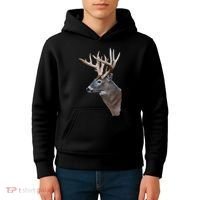 Wildlife The Boss Deer Head Kids Hoodie thumb 4