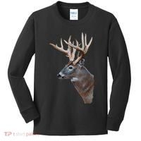 Wildlife The Boss Deer Head Kids Long Sleeve Shirt thumb 0