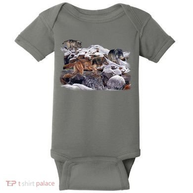 Wildlife Wolf Creek Baby Bodysuit
