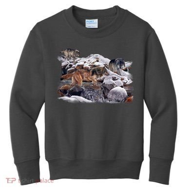 Wildlife Wolf Creek Kids Sweatshirt
