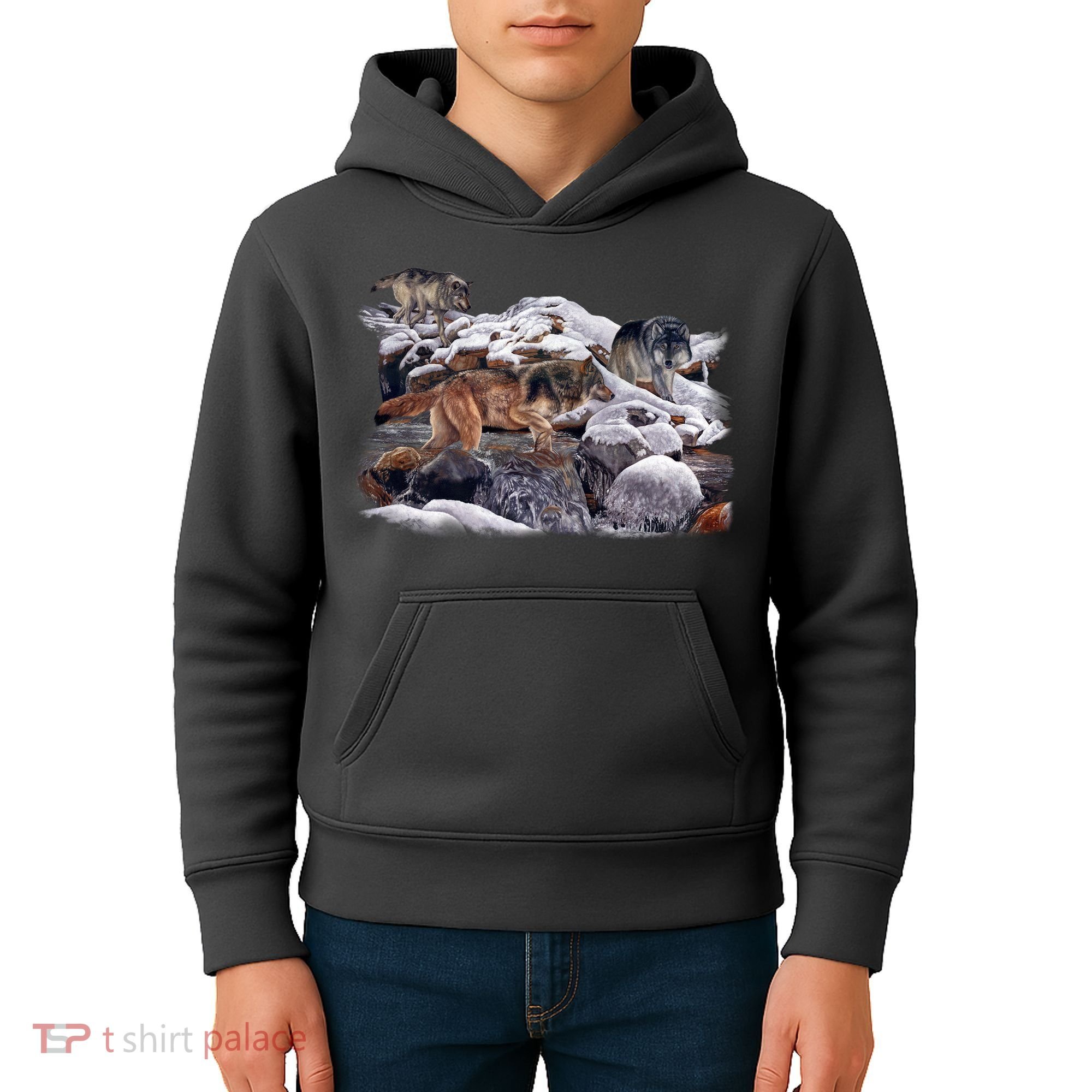 Wildlife Wolf Creek Kids Hoodie