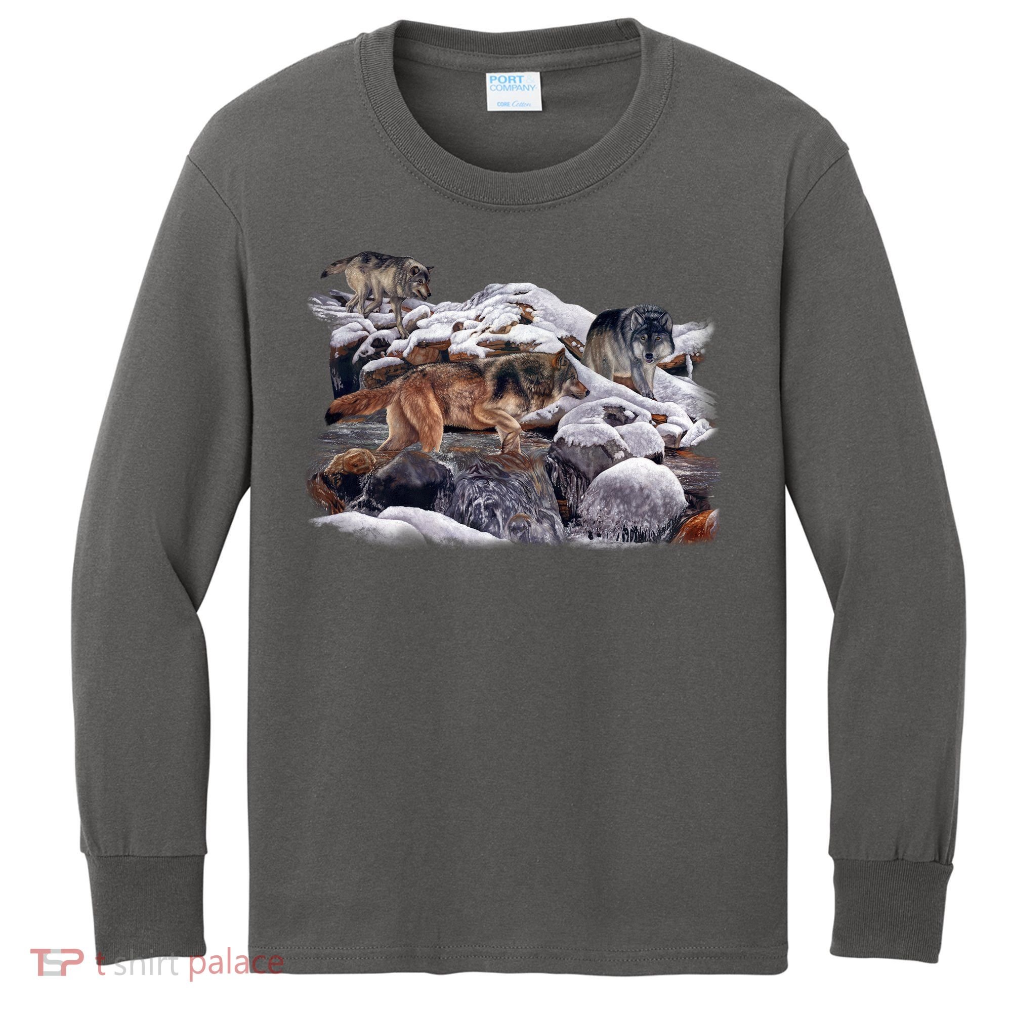 Wildlife Wolf Creek Kids Long Sleeve Shirt