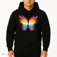 Wildly Painted Rainbow Butterfly Hoodie thumb 2