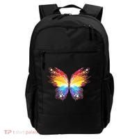 Wildly Painted Rainbow Butterfly Backpack thumb 0