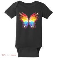 Wildly Painted Rainbow Butterfly Baby Bodysuit thumb 0