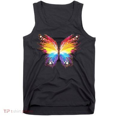 Wildly Painted Rainbow Butterfly Tank Top