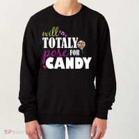 Will Totally Pose For Candy Women's Sweatshirt thumb 0