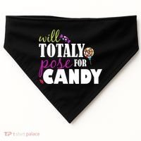 Will Totally Pose For Candy USA-Made Doggie Bandana thumb 0