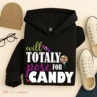 Will Totally Pose For Candy Hoodie thumb 4