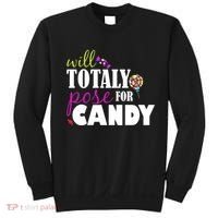 Will Totally Pose For Candy Sweatshirt thumb 0