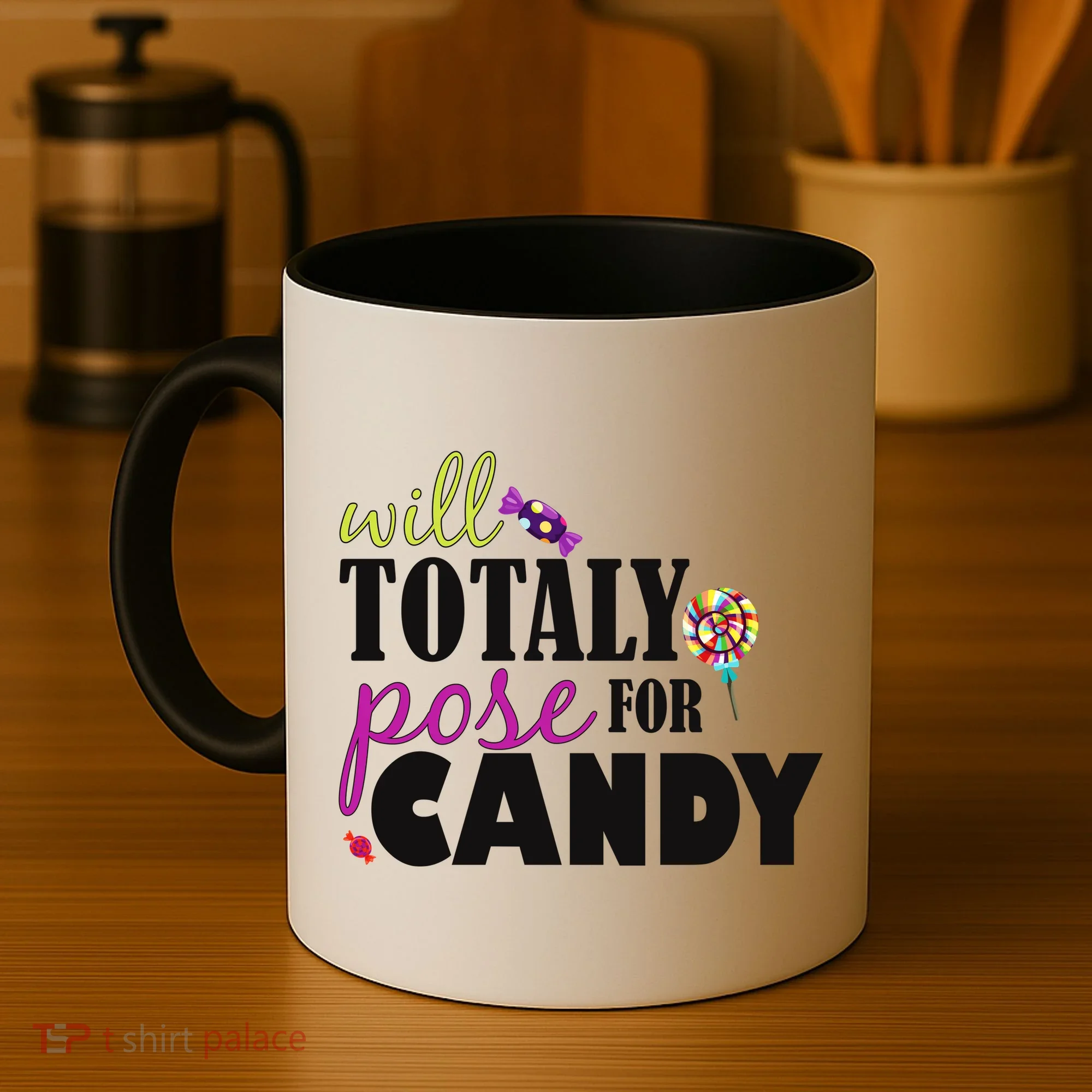 Will Totally Pose For Candy Coffee Mug