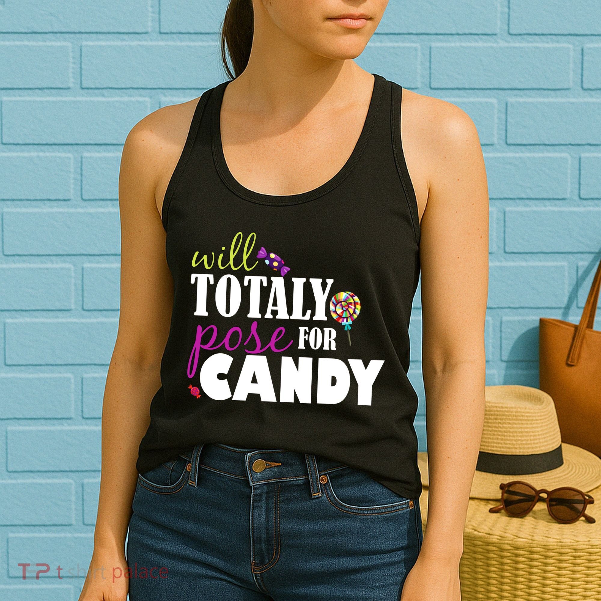 Will Totally Pose For Candy Women's Tank Top