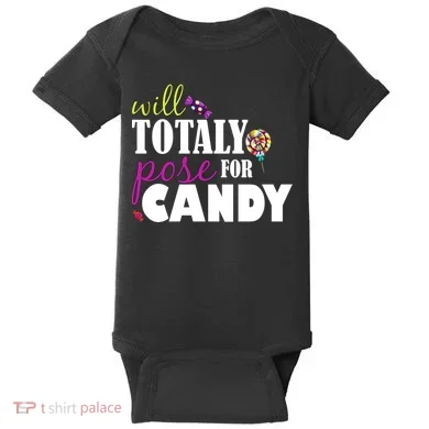 Will Totally Pose For Candy Baby Bodysuit