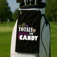 Will Totally Pose For Candy Golf Towel thumb 2