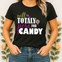 Will Totally Pose For Candy Women's T-Shirt thumb 2