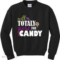 Will Totally Pose For Candy Kids Sweatshirt thumb 0