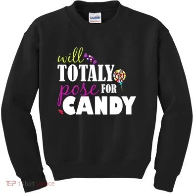 Will Totally Pose For Candy Kids Sweatshirt