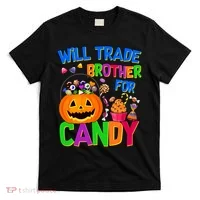 Will Trade Brother For Candy Funny Halloween T-Shirt thumb 0