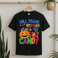 Will Trade Brother For Candy Funny Halloween T-Shirt thumb 2