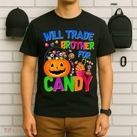Will Trade Brother For Candy Funny Halloween T-Shirt thumb 6