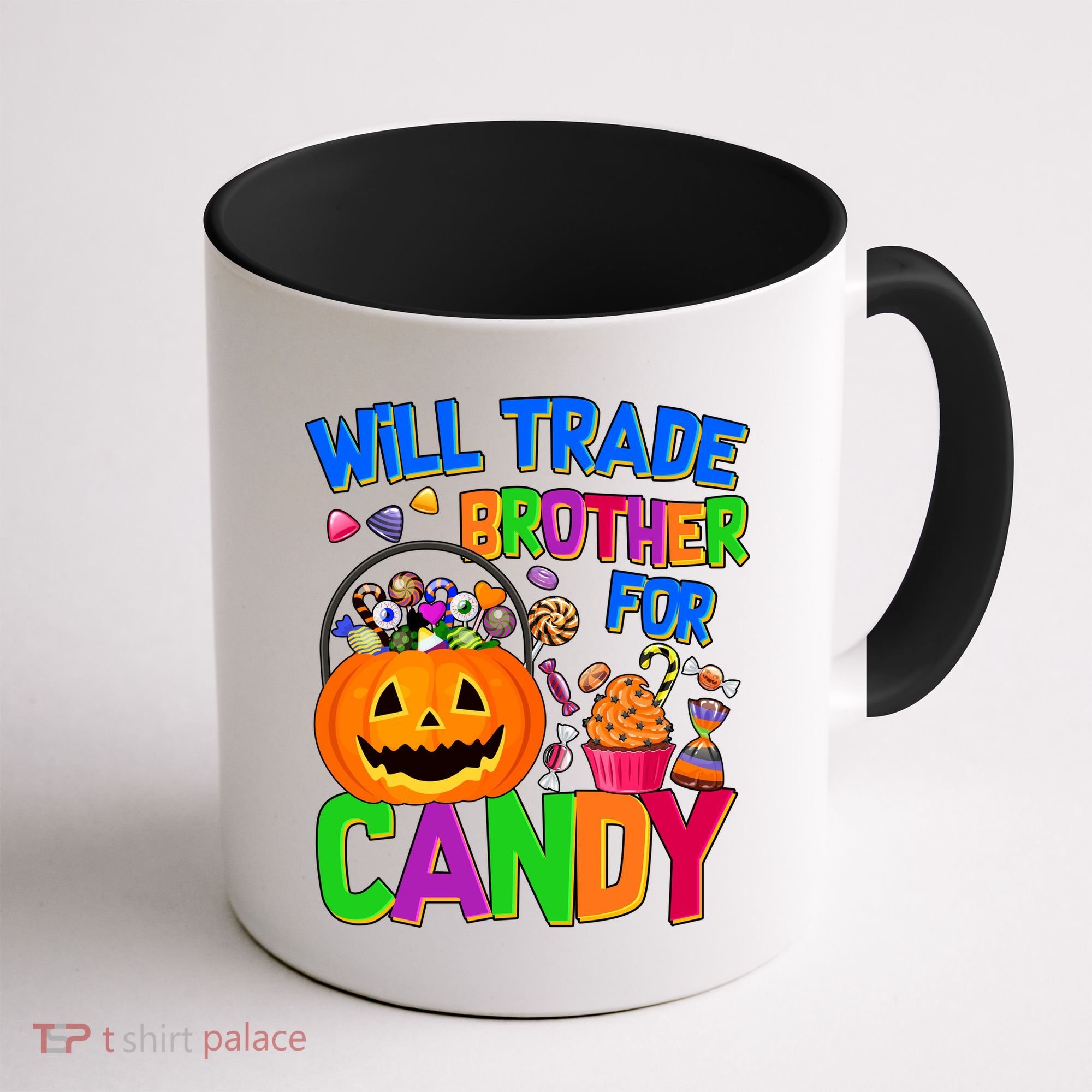 Will Trade Brother For Candy Funny Halloween Coffee Mug